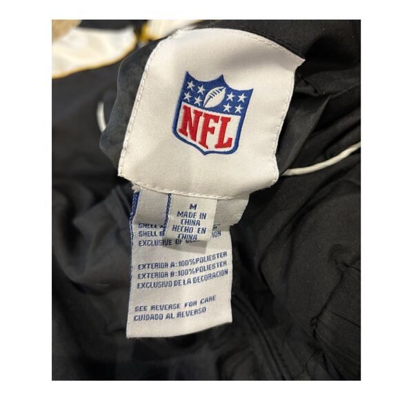 NFL Pittsburgh Steelers Vintage Reversible Fleece Jacket Block Men's Large - Picture 7 of 9